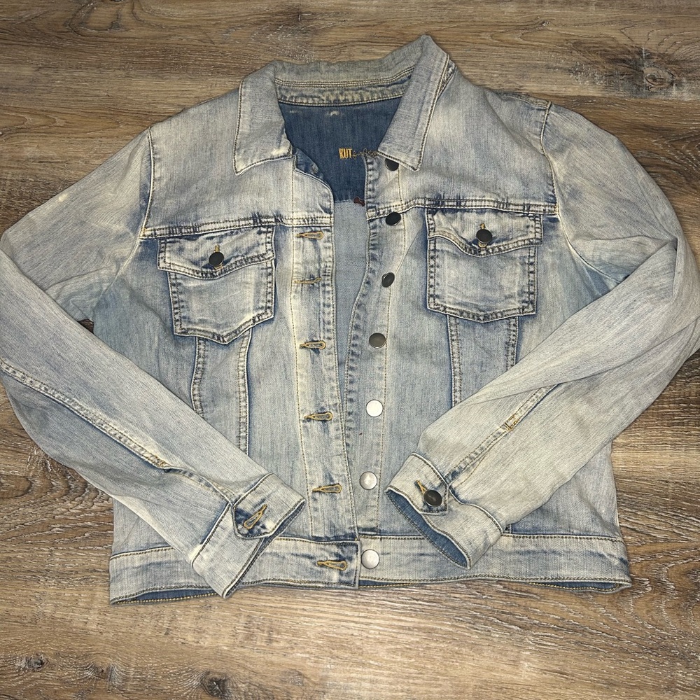 Kut from the Kloth Denim Blue Women's Jacket size L